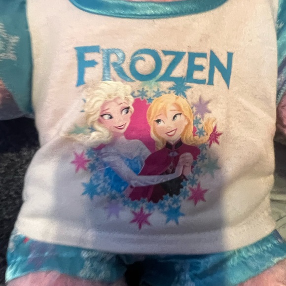 Build a bear workshop pink bear + Frozen pjs - Picture 2 of 5